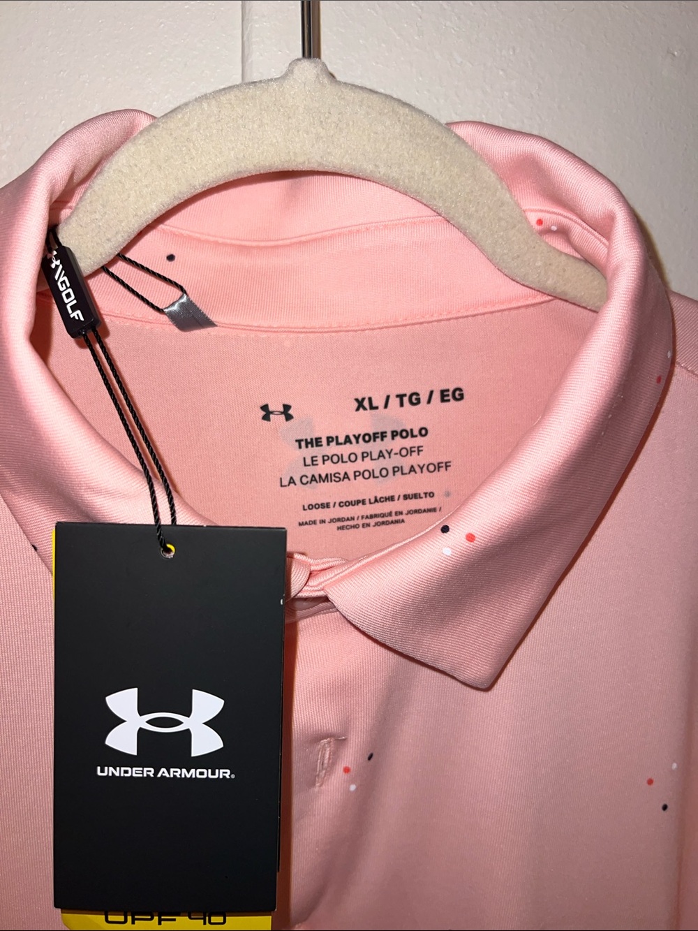 Under Armour Men’s light coral Polo Shirt - Picture 2 of 6